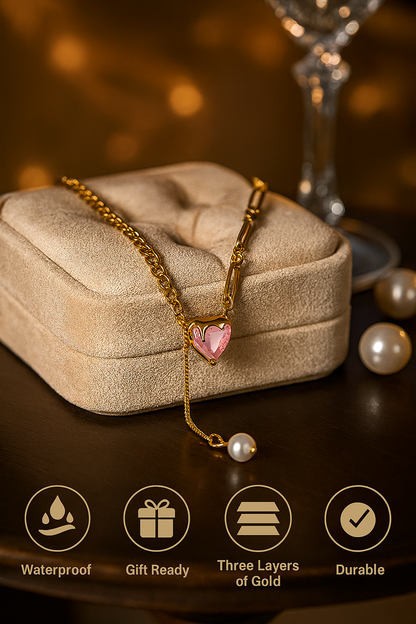 The Pink Amour Necklace