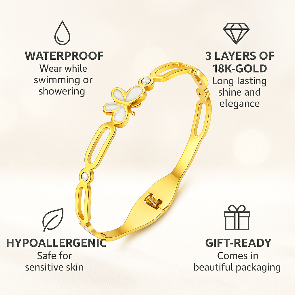 The Enchanted Butterfly Bangle