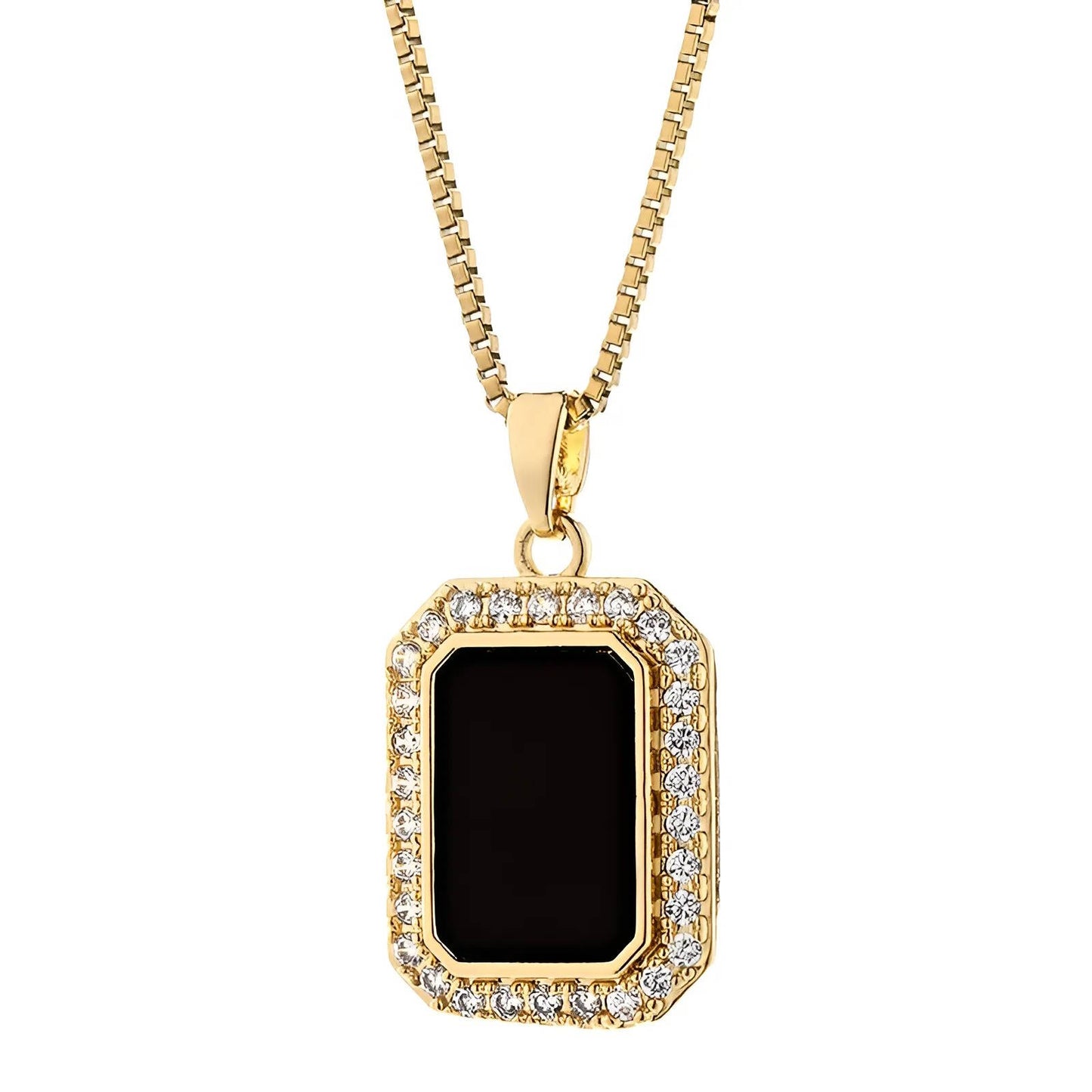 Elegant 18K Gold Plated Necklace with Sparkling Design