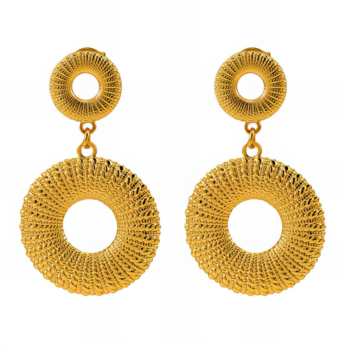 18K Gold Plated Earrings Waterproof Hypoallergenic Style